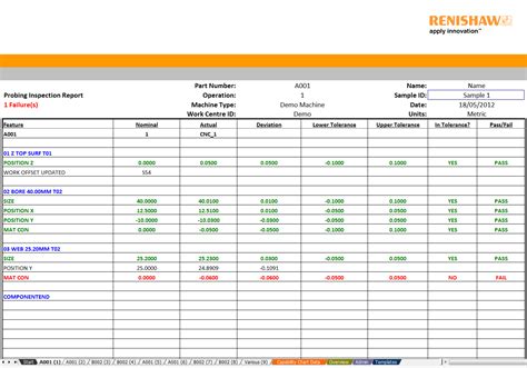 cnc part inspection sheet|cnc finish inspection.